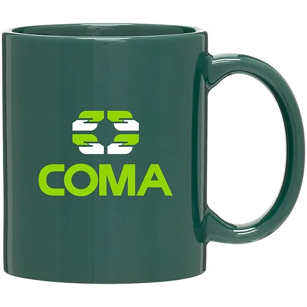 11 oz ceramic mug with C-handle, glossy exterior and glossy interior.... from ASI 51197 ETS Express, LLC