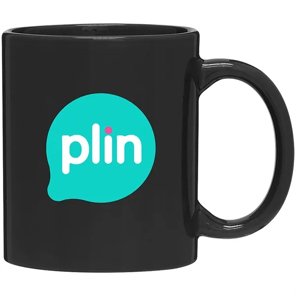 11 oz ceramic mug with C-handle, glossy exterior and glossy interior.... from ASI 51197 ETS Express, LLC