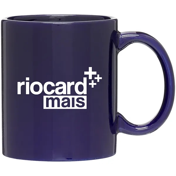 11 oz ceramic mug with C-handle, glossy exterior and glossy interior.... from ASI 51197 ETS Express, LLC
