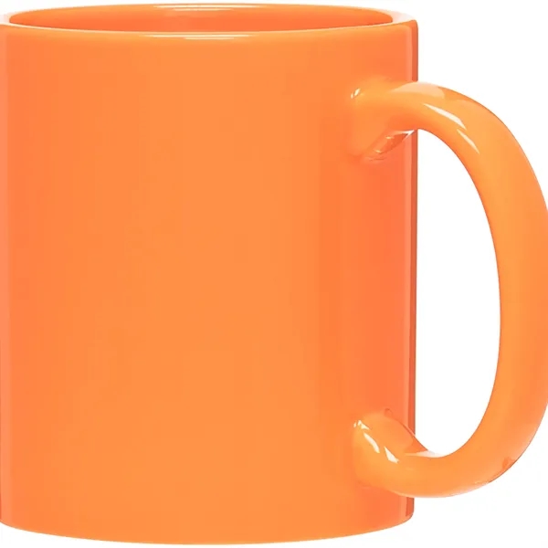 11 oz ceramic mug with C-handle, glossy exterior and glossy interior.... from ASI 51197 ETS Express, LLC