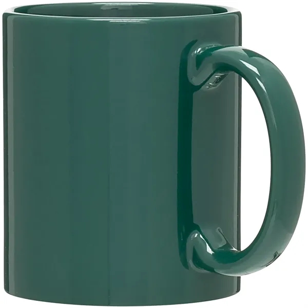 11 oz ceramic mug with C-handle, glossy exterior and glossy interior.... from ASI 51197 ETS Express, LLC
