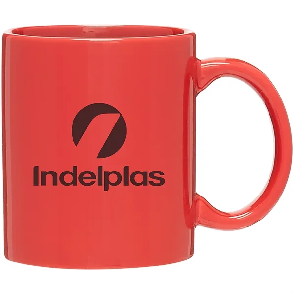11 oz ceramic mug with C-handle, glossy exterior and glossy interior.... from ASI 51197 ETS Express, LLC