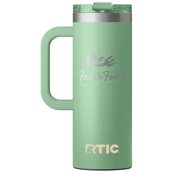 RTIC double-wall stainless steel 20 ounce travel mug with flip-top lid... from ASI 74601 Calico