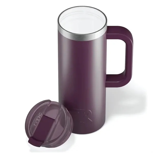 RTIC double-wall stainless steel 20 ounce travel mug with flip-top lid... from ASI 74601 Calico