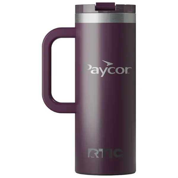 RTIC double-wall stainless steel 20 ounce travel mug with flip-top lid... from ASI 74601 Calico