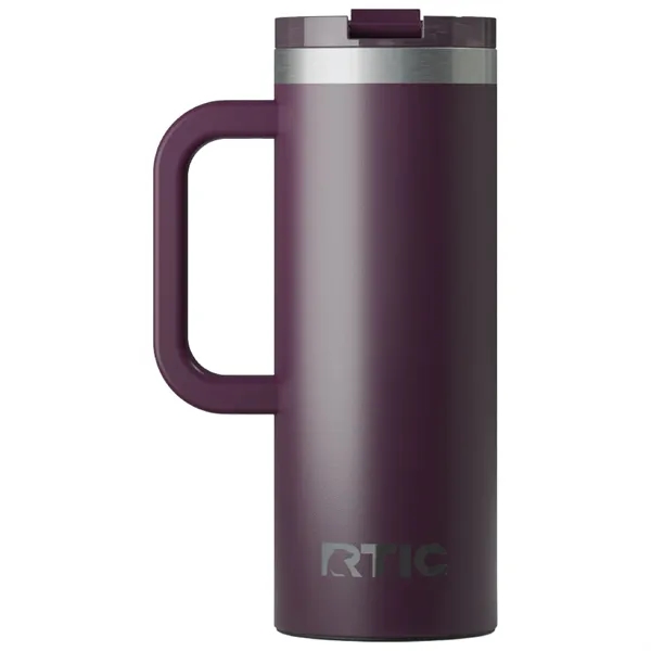 RTIC double-wall stainless steel 20 ounce travel mug with flip-top lid... from ASI 74601 Calico