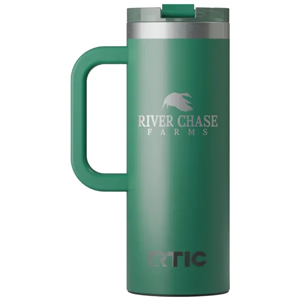 RTIC double-wall stainless steel 20 ounce travel mug with flip-top lid... from ASI 74601 Calico