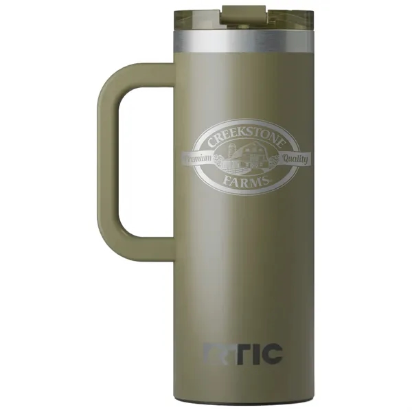 RTIC double-wall stainless steel 20 ounce travel mug with flip-top lid... from ASI 74601 Calico