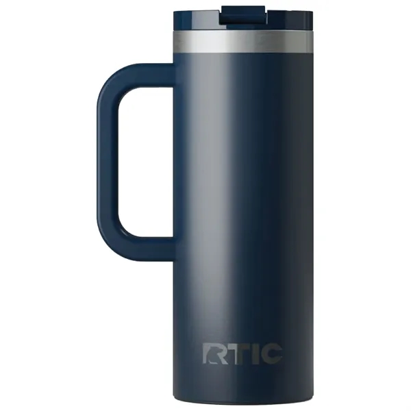 RTIC double-wall stainless steel 20 ounce travel mug with flip-top lid... from ASI 74601 Calico