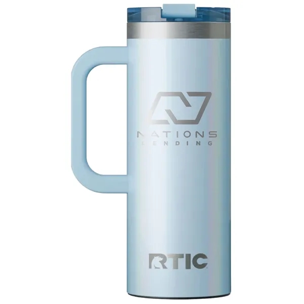 RTIC double-wall stainless steel 20 ounce travel mug with flip-top lid... from ASI 74601 Calico