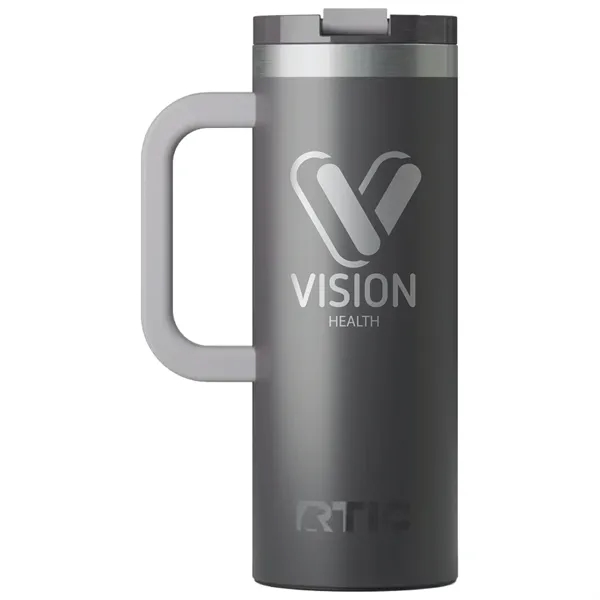 RTIC double-wall stainless steel 20 ounce travel mug with flip-top lid... from ASI 74601 Calico