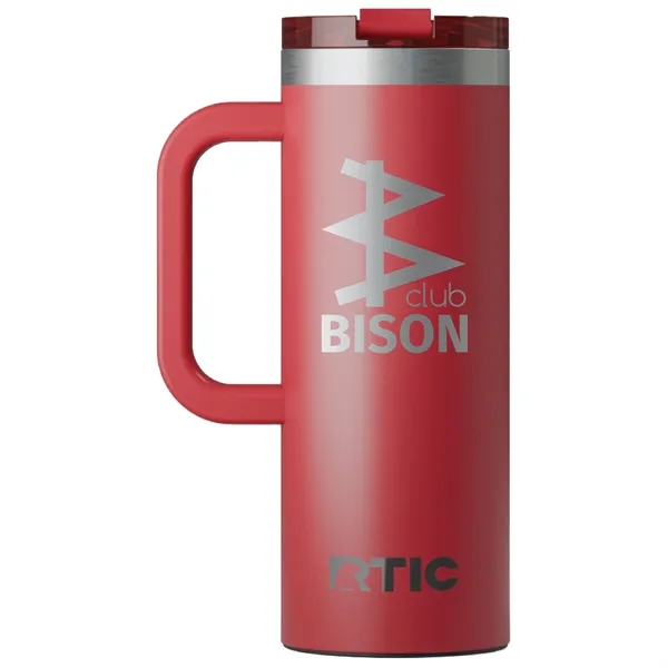 RTIC double-wall stainless steel 20 ounce travel mug with flip-top lid... from ASI 74601 Calico
