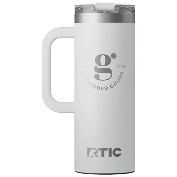 RTIC double-wall stainless steel 20 ounce travel mug with flip-top lid... from ASI 74601 Calico