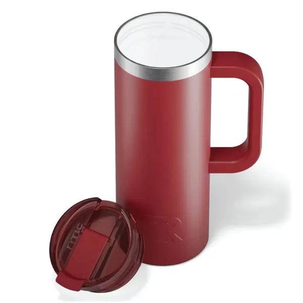 RTIC double-wall stainless steel 20 ounce travel mug with flip-top lid... from ASI 74601 Calico