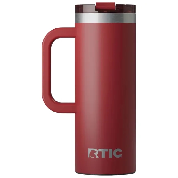 RTIC double-wall stainless steel 20 ounce travel mug with flip-top lid... from ASI 74601 Calico