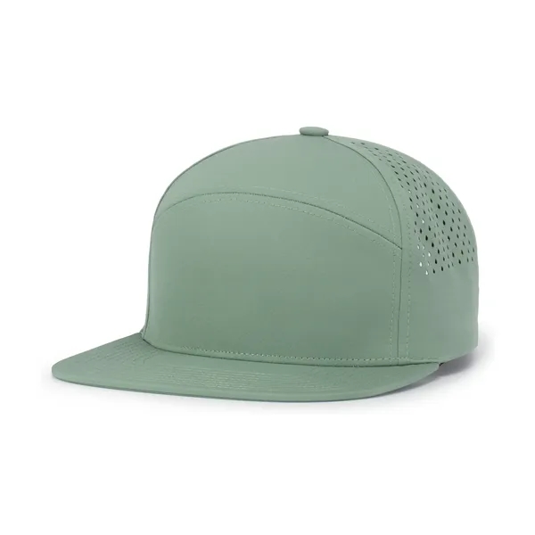 Perforated 6-Panel Arch Cap. Polyester/spandex woven. Perforated side and back panels.... from ASI 37461 Augusta Sportswear / Pacific Headwear