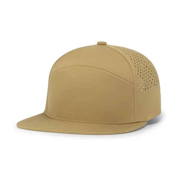 Perforated 6-Panel Arch Cap. Polyester/spandex woven. Perforated side and back panels.... from ASI 37461 Augusta Sportswear / Pacific Headwear