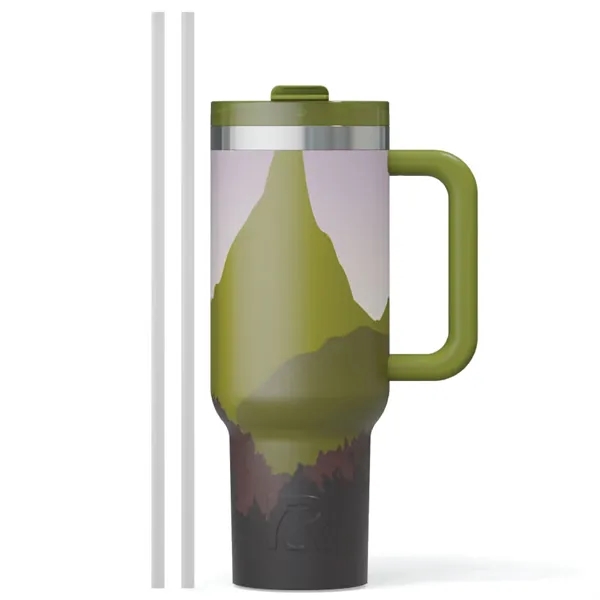 RTIC 40oz Stainless Steel Road Trip Tumbler... from ASI 74601 Calico