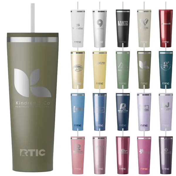 RTIC 28oz Stainless Steel Ceramic-Lined Everyday Tumbler... from ASI 74601 Calico