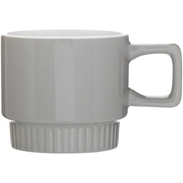 11 oz stackable ceramic mug with glossy colored exterior, glossy white... from ASI 51197 ETS Express, LLC