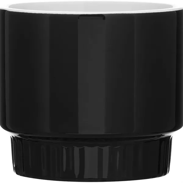 11 oz stackable ceramic mug with glossy colored exterior, glossy white... from ASI 51197 ETS Express, LLC