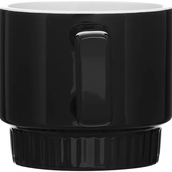 11 oz stackable ceramic mug with glossy colored exterior, glossy white... from ASI 51197 ETS Express, LLC
