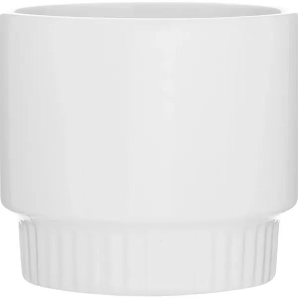11 oz stackable ceramic mug with glossy colored exterior, glossy white... from ASI 51197 ETS Express, LLC