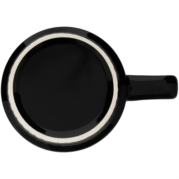 11 oz stackable ceramic mug with glossy colored exterior, glossy white... from ASI 51197 ETS Express, LLC