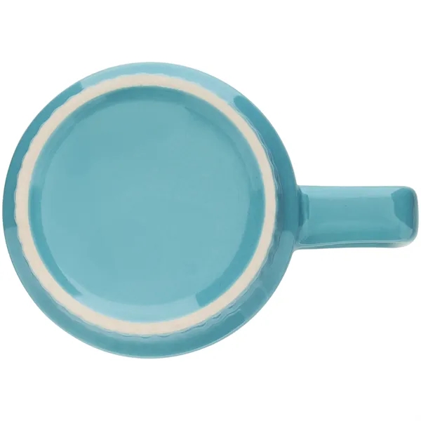 11 oz stackable ceramic mug with glossy colored exterior, glossy white... from ASI 51197 ETS Express, LLC