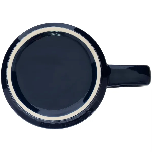 11 oz stackable ceramic mug with glossy colored exterior, glossy white... from ASI 51197 ETS Express, LLC