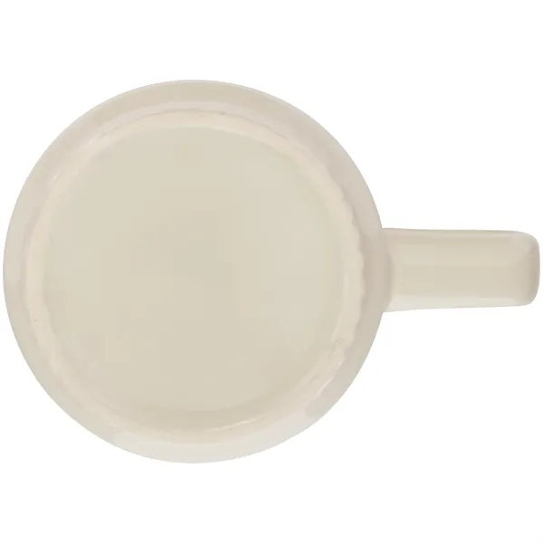 11 oz stackable ceramic mug with glossy colored exterior, glossy white... from ASI 51197 ETS Express, LLC