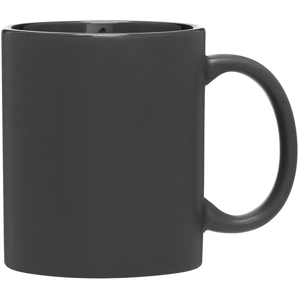 12 oz ceramic mug with C-handle, matte colored exterior and glossy... from ASI 51197 ETS Express, LLC