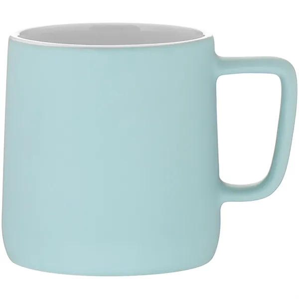 12 oz ceramic mug with a matte colored exterior and glossy... from ASI 51197 ETS Express, LLC