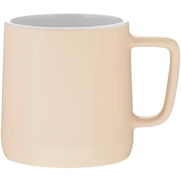 12 oz ceramic mug with a matte colored exterior and glossy... from ASI 51197 ETS Express, LLC