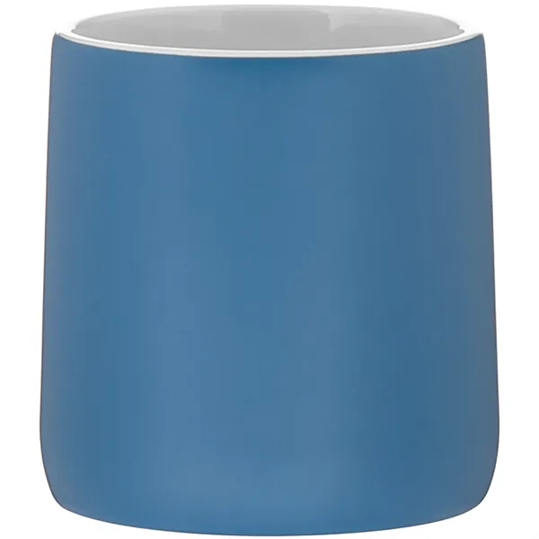 12 oz ceramic mug with a matte colored exterior and glossy... from ASI 51197 ETS Express, LLC