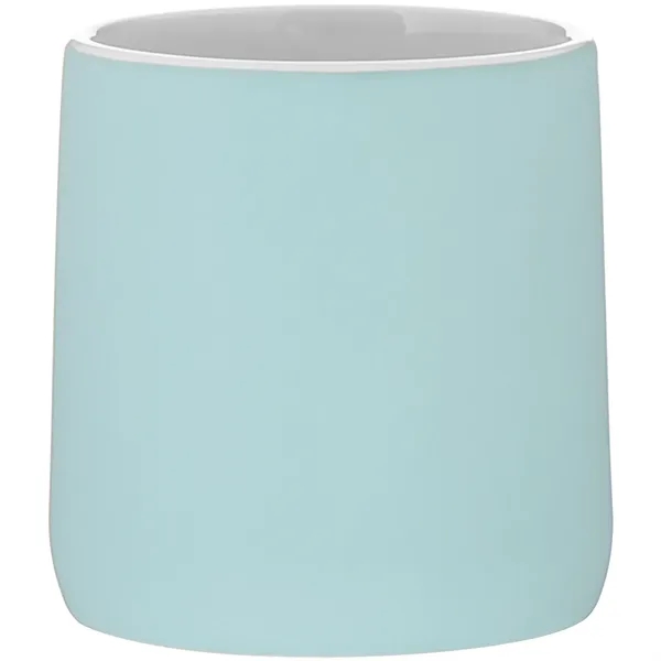 12 oz ceramic mug with a matte colored exterior and glossy... from ASI 51197 ETS Express, LLC