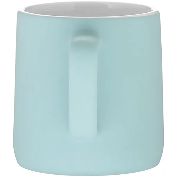 12 oz ceramic mug with a matte colored exterior and glossy... from ASI 51197 ETS Express, LLC