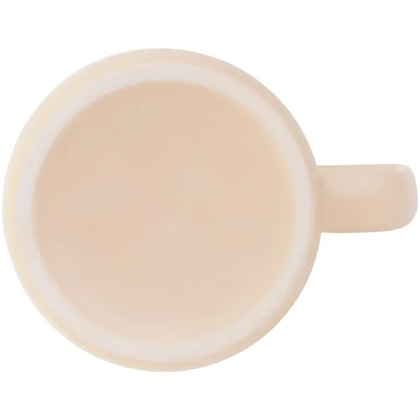 12 oz ceramic mug with a matte colored exterior and glossy... from ASI 51197 ETS Express, LLC