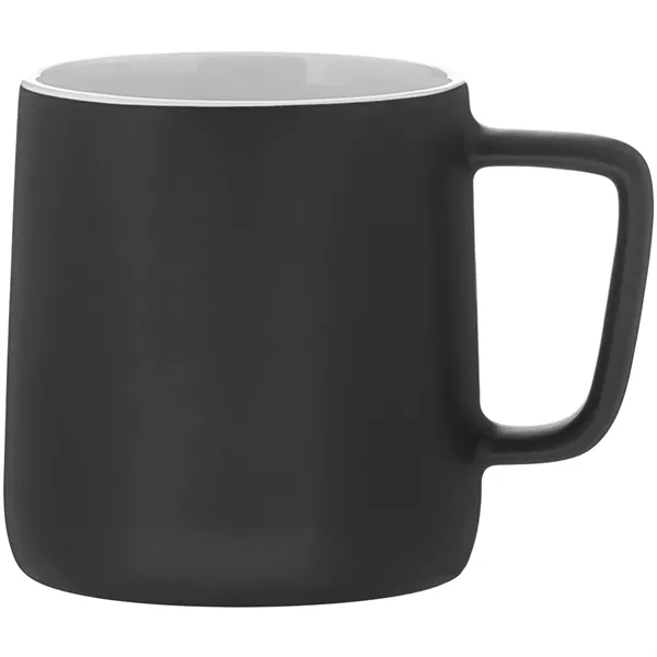12 oz ceramic mug with a matte colored exterior and glossy... from ASI 51197 ETS Express, LLC