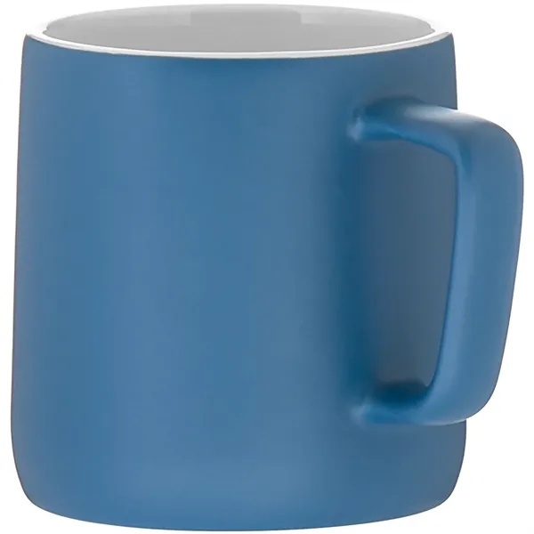 12 oz ceramic mug with a matte colored exterior and glossy... from ASI 51197 ETS Express, LLC