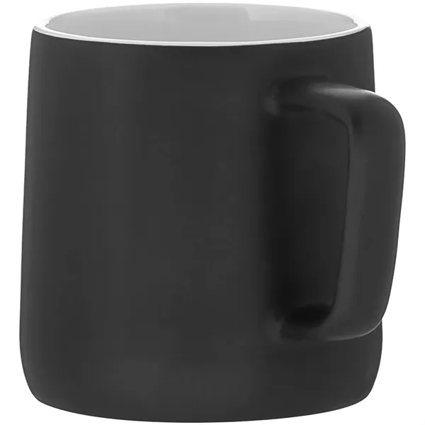 12 oz ceramic mug with a matte colored exterior and glossy... from ASI 51197 ETS Express, LLC