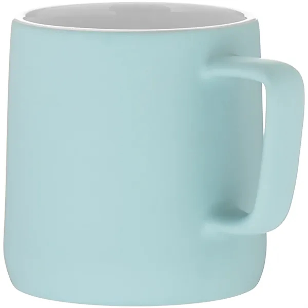 12 oz ceramic mug with a matte colored exterior and glossy... from ASI 51197 ETS Express, LLC