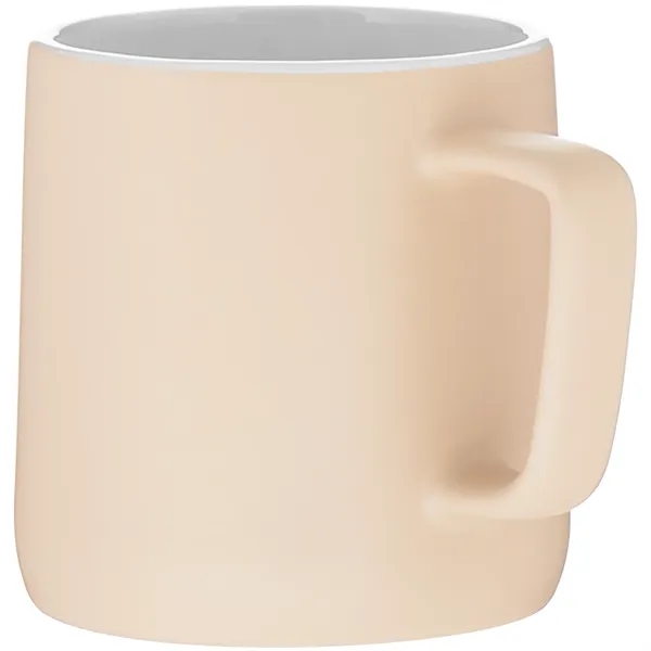 12 oz ceramic mug with a matte colored exterior and glossy... from ASI 51197 ETS Express, LLC