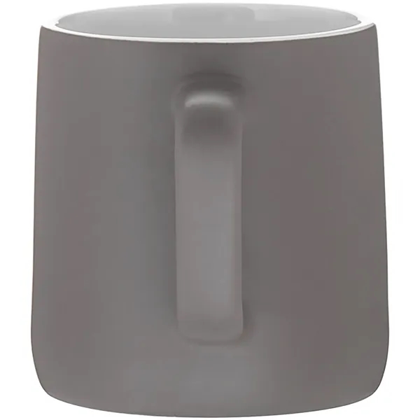 12 oz ceramic mug with a matte colored exterior and glossy... from ASI 51197 ETS Express, LLC