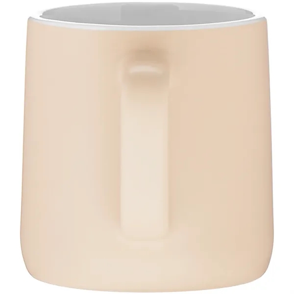12 oz ceramic mug with a matte colored exterior and glossy... from ASI 51197 ETS Express, LLC