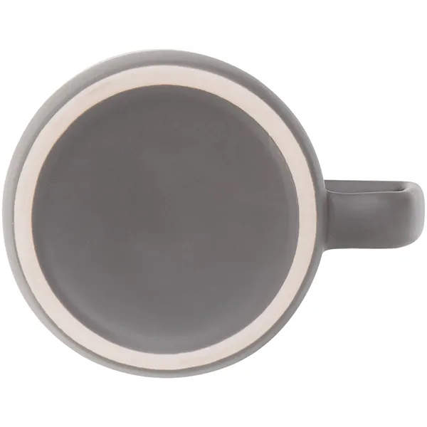 12 oz ceramic mug with a matte colored exterior and glossy... from ASI 51197 ETS Express, LLC