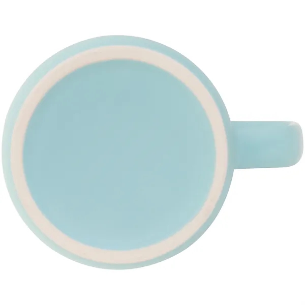 12 oz ceramic mug with a matte colored exterior and glossy... from ASI 51197 ETS Express, LLC