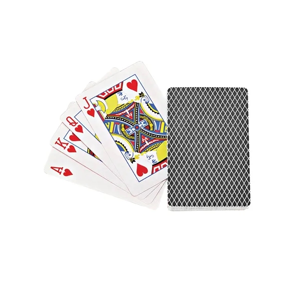Single deck of standard poker sized playing cards in a clear... from ASI 79530 Prime Line