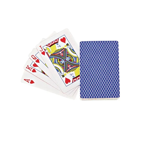 Single deck of standard poker sized playing cards in a clear... from ASI 79530 Prime Line