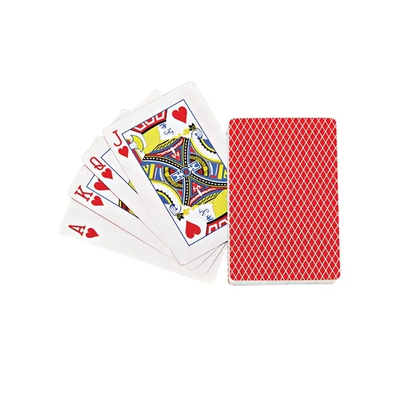 Single deck of standard poker sized playing cards in a clear... from ASI 79530 Prime Line